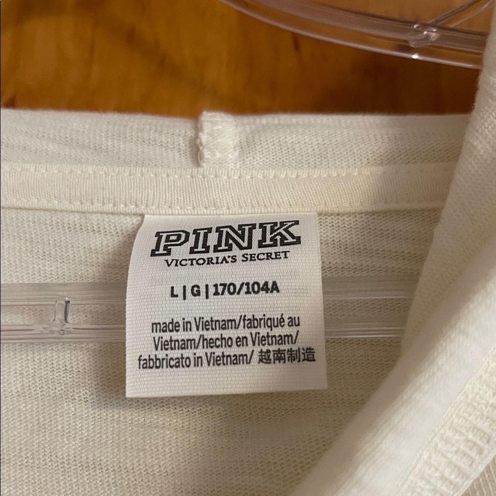 PINK Victoria's Secret Off-White Hoodie
